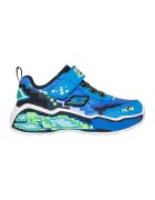 Skechers Pantofi sport Mega Scene cu velcro - Albastru royal/Verde deschis