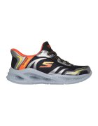 Skechers Pantofi sport Meteor slip-ins cu LED-uri - Negru/Portocaliu/Argintiu