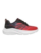 Skechers Pantofi sport Microspec Velocity - Zromic Synthetic cu insertii de plasa - Negru stins/Rosu stins