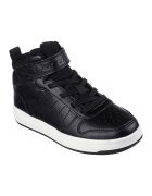 Skechers Pantofi sport mid-high din piele ecologica Smoothstreet - Alb/Negru