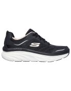Skechers Pantofi sport Relaxed Fit D'Lux Walker - Plasa/Piele ecologica - Negru - Negru