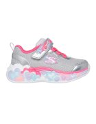 Skechers Pantofi sport S-Lights cu aspect stralucitor - Fucsia/Argintiu