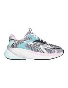Skechers Pantofi sport S2K cu garnituri de plasa si sintetice - Negru/Roz pastel/Argintiu