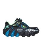 Skechers Pantofi sport Skech O Saurus Lights de piele ecologica cu model grafic - Negru/Turcoaz