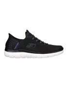 Skechers Pantofi sport slip-in cu logo Summits High Range - Negru/Alb optic