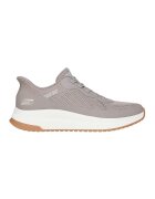 Skechers Pantofi sport Slip-Ins cu segmente de plasa si sintetice - Maro taupe