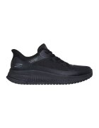 Skechers Pantofi sport Slip-Ins cu segmente de plasa si sintetice - Negru stins