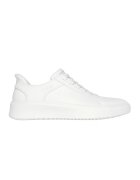 Skechers Pantofi sport slip-ins de piele ecologica - Alb