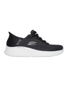 Skechers Pantofi sport Slip-Ins de piele ecologica cu sireturi - Negru