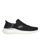 Skechers Pantofi sport slip-ins din plasa cu detalii logo Bounder 2.0 - Alb/Negru