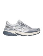 Skechers Pantofi sport slip-ins din plasa cu garnituri din piele Stamina Sport - Gri deschis/Argintiu