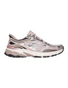 Skechers Pantofi sport slip-ins din plasa cu garnituri din piele Stamina Sport - Roz prafuit/Argintiu