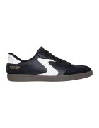 Skechers Pantofi sport slip-ins Relegate cu strat exterior de piele intoarsa - Negru/Alb optic
