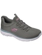 Skechers Pantofi sport slip-on din material textil - Gri