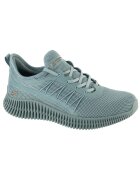 Skechers Pantofi sport slip-on din plasa Bobs Geo - Albastru