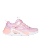 Skechers Pantofi sport Tide Tech cu velcro si segmente din material sintetic - Roz pastel/Piersica/Alb optic