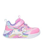 Skechers Pantofi sport Unicorn Chaser cu LED-uri - Alb/Roz