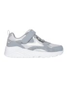 Skechers Pantofi sport Uno Lite de piele ecologica cu velcro - Gri deschis/Alb optic