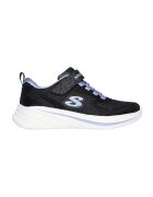 Skechers Pantofi sport Wave 92 cu aspect stralucitor si velcro - Negru/Violet