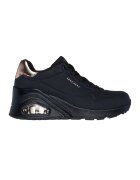 Skechers Pantofi sport wedge de piele ecologica - Auriu/Negru