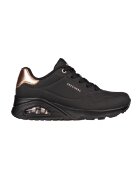 Skechers Pantofi sport wedge Uno - Golden Air - Negru/Auriu rose