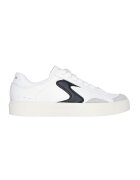 Skechers Pantogi sport din piele ecologica Eden - Alb/Negru