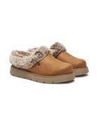 Skechers Papuci dama - piele ecologica - maro