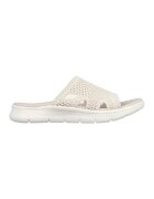 Skechers Papuci din material textil Go Walk Flex - Alb fildes