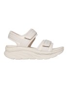 Skechers Sandale cu talpa wedge si inchidere velcro D'Lux Walker-Adored - Crem