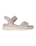 Skechers Sandale cu talpa wedge Slip-Ins™ Bobs Sun Ray - Maro taupe deschis