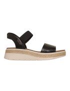 Skechers Sandale cu talpa wedge Slip Ins™ Sun Ray - Negru/Caramel