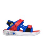 Skechers Sandale cu velcro Power Splash - Rosu/Albastru