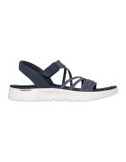 Skechers Sandale de piele ecologica cu velcro - Bleumarin