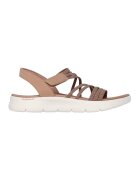 Skechers Sandale de piele ecologica cu velcro - Maro camel