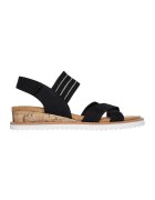 Skechers Sandale de piele ecologica cu velcro - Negru