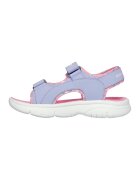 Skechers Sandale din material textil cu velcro - Albastru lavanda