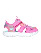 Skechers Sandale fisherman de piele ecologica - Roz aprins