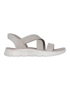 Skechers Sandale slip-ins cu barete multiple Go Walk Flex Glimmer - Maro taupe deschis