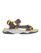 Skechers Sandale Tread Seeker wedge cu velcro - Portocaliu/Verde lime/Gri inchis