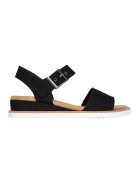 Skechers Sandale wedge cu perforatii - Negru