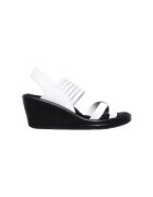 Skechers Sandale wedge de piele ecologica Rumblers