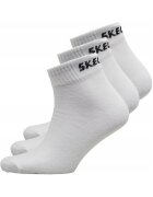 Skechers Set 3 perechi sosete barbati - Bumbac/Poliester - Alb - Alb