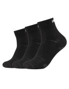 Skechers Set de sosete scurte unisex - 3 perechi - Negru