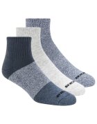 Skechers Set sosete - 3pk Mens Qtr Colorbloc Socks S118998-BLU - Multicolor - 41-46 - 3 buc