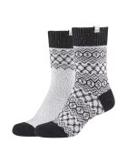 Skechers Set sosete dama - Casual Cozy Jacquard 2PPK Socks SK41047-9202 - Gri - 35-38 - 2 buc