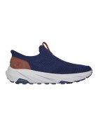 Skechers Sneakers - Pantofi sport slip-ins tricotati cu talpa wedge Conner Milton - Maro scortisoara/Bleumarin