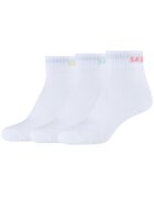 Skechers Sosete - 3PPK Wm Mesh Ventilation Quarter Socks SK42022-1000 - Alb - Alb
