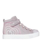 Skechers Tenisi mid-high cu lumini led Twinkle Toes Heart Steps - Roz prafuit