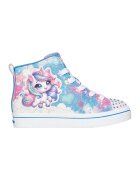 Skechers Tenisi mid-high cu lumini led Twinkle Toes Twi-Lites 2.0 - Roz/Albastru