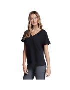 Skechers Tricou sport dama - Pima - decolteu in V - negru -